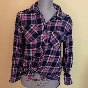 Red & blue flannel size large